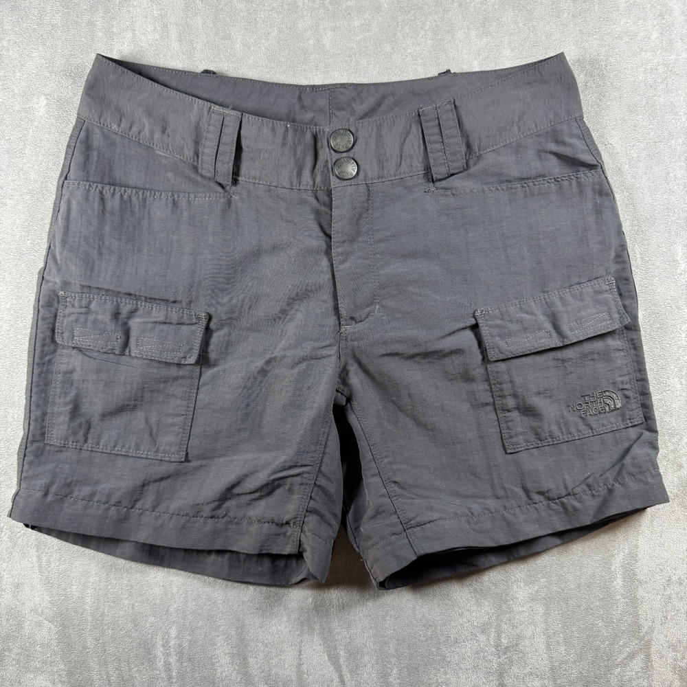 The‎ North Face Womens Horizon Cargo Shorts Gray Size 4 Hiking Outdoor Nylon